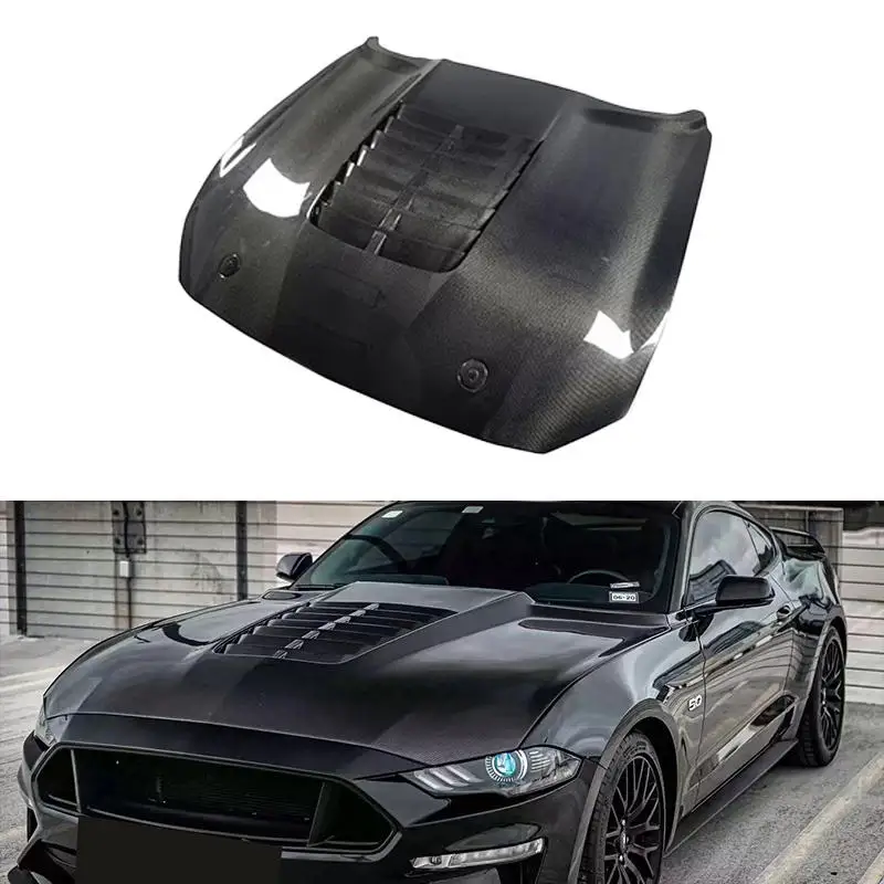 GT500 Style Double-Sided Real Carbon Fiber Spoiler for 2021 Ford Mustang GT
